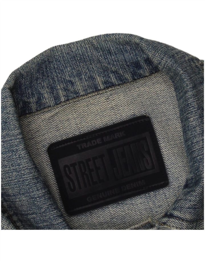 Jaqueta jeans feminina VINTAGE UK 12 azul médio