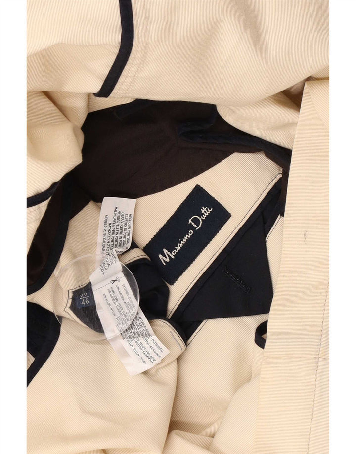Jaqueta blazer masculina Massimo Dutti com 2 botões EU 56 XL algodão bege
