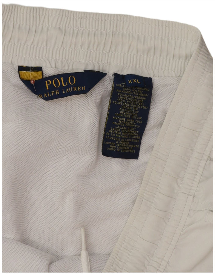 Polo Ralph Lauren Shorts de natação masculino 2XL poliéster branco