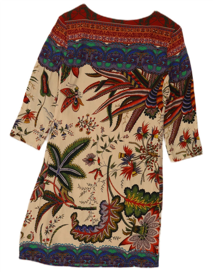 DESIGUAL Vestido feminino gráfico Shift EU 36 pequeno floral multicolorido
