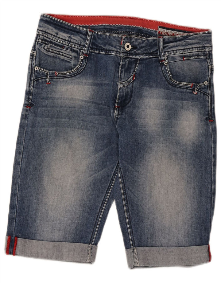 Shorts jeans feminino vintage IT 44 médio W32 algodão azul