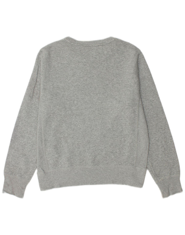 Moletom masculino Nike Jumper pequeno cinza manchado de algodão