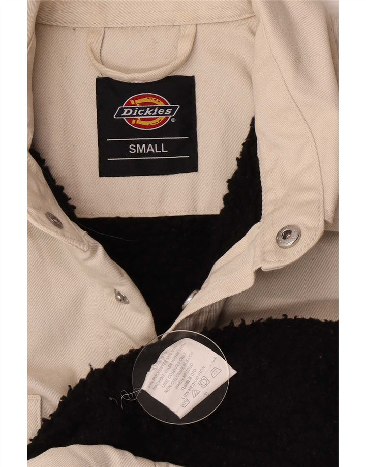 Jaqueta jeans masculina Dickies Sherpa Reino Unido 36 poliéster bege pequeno