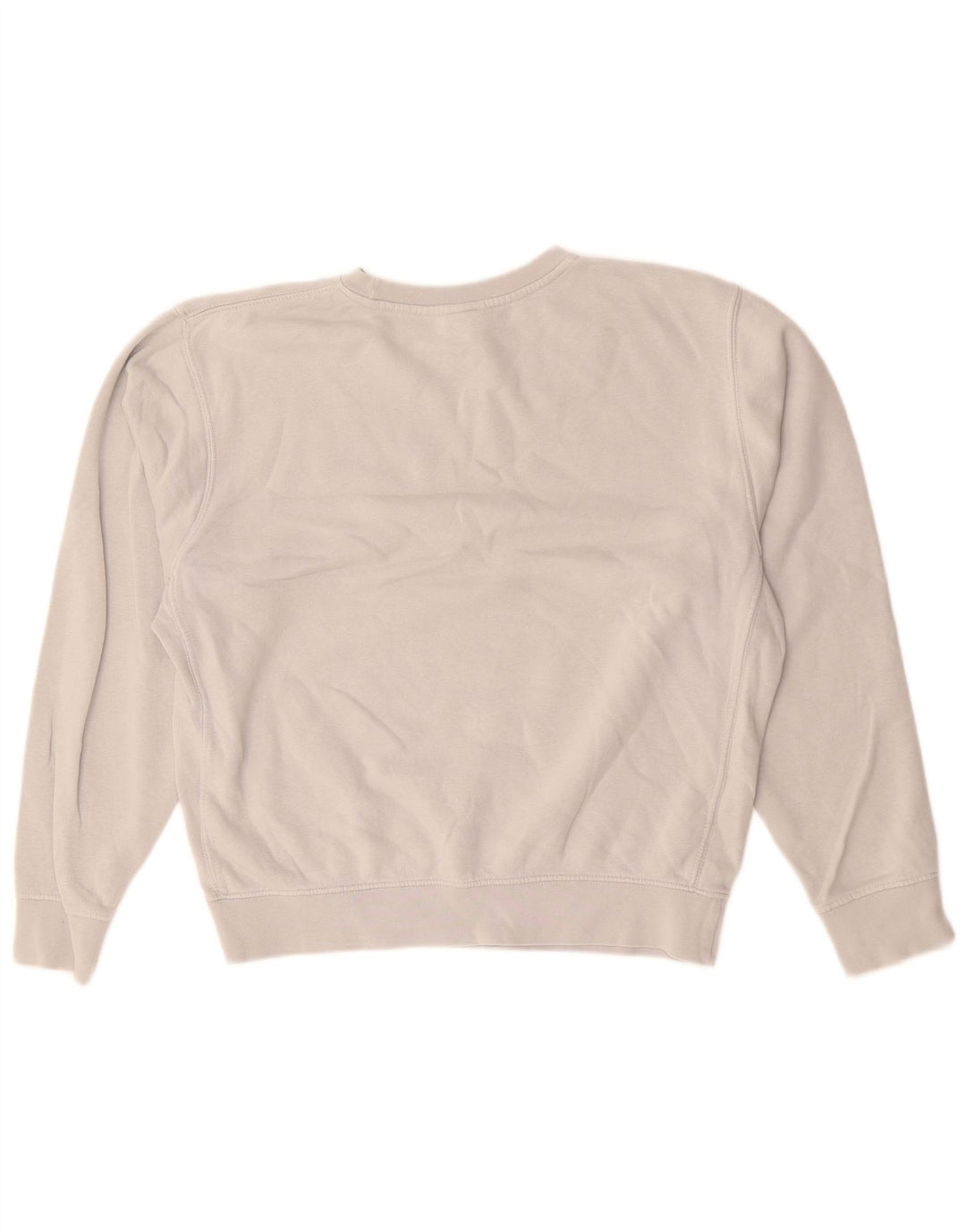 Moletom feminino Nike Jumper UK 8 pequeno cinza algodão