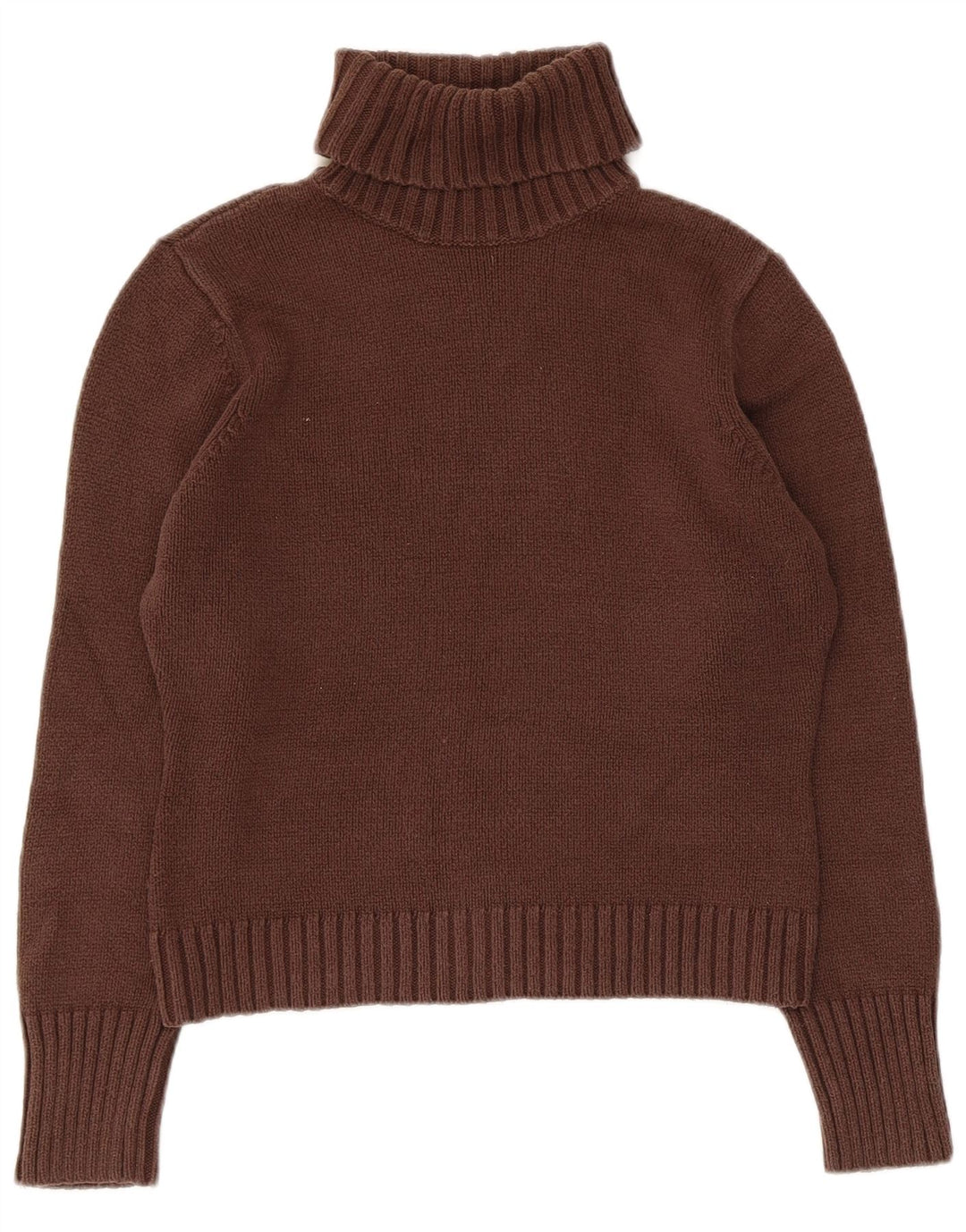 Suéter feminino Marks & Spencer com gola redonda e gola redonda Reino Unido 12 marrom médio