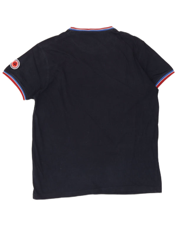 Camiseta gráfica masculina Harmont & Blaine Top 2XL algodão azul marinho