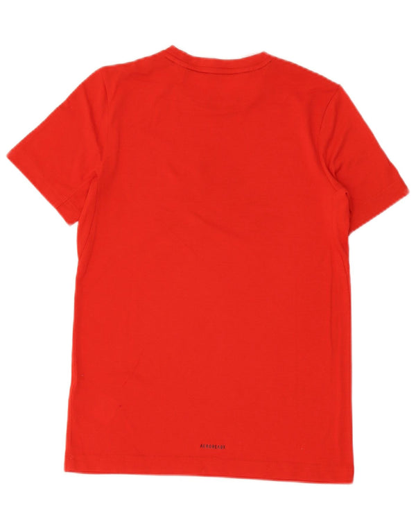 Camiseta Adidas Boys Aeroready Graphic Top 11-12 Anos Poliéster Vermelho