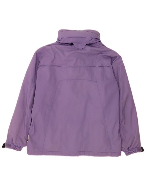 Jaqueta de esqui feminina Schoffel com capuz UK 16 grande poliamida roxa