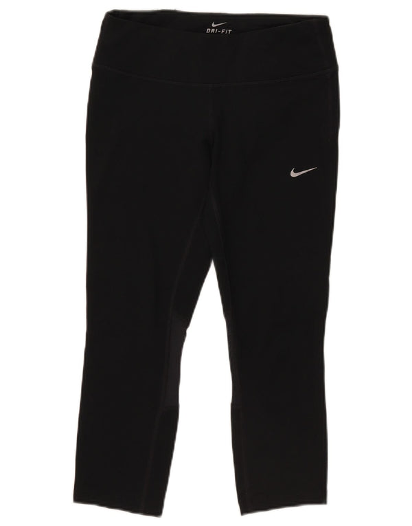 Leggings Nike Dri Fit Capri UK 10 Pequeno Poliéster Preto