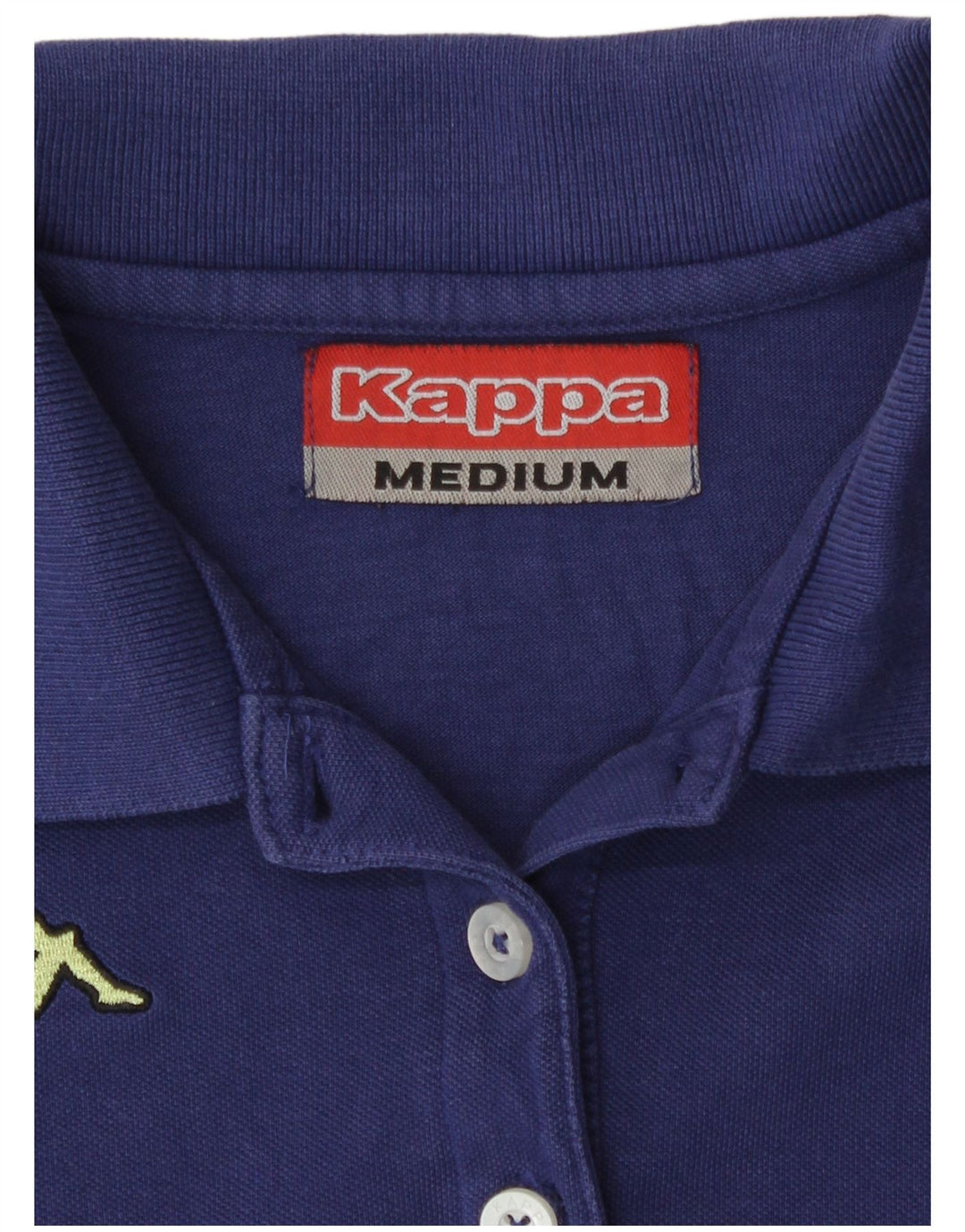 Camisa polo feminina sem mangas Kappa UK 12 médio azul marinho