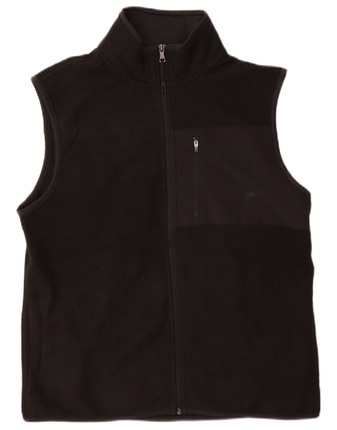 Colete de lã masculino Marks & Spencer UK 38 poliéster preto médio