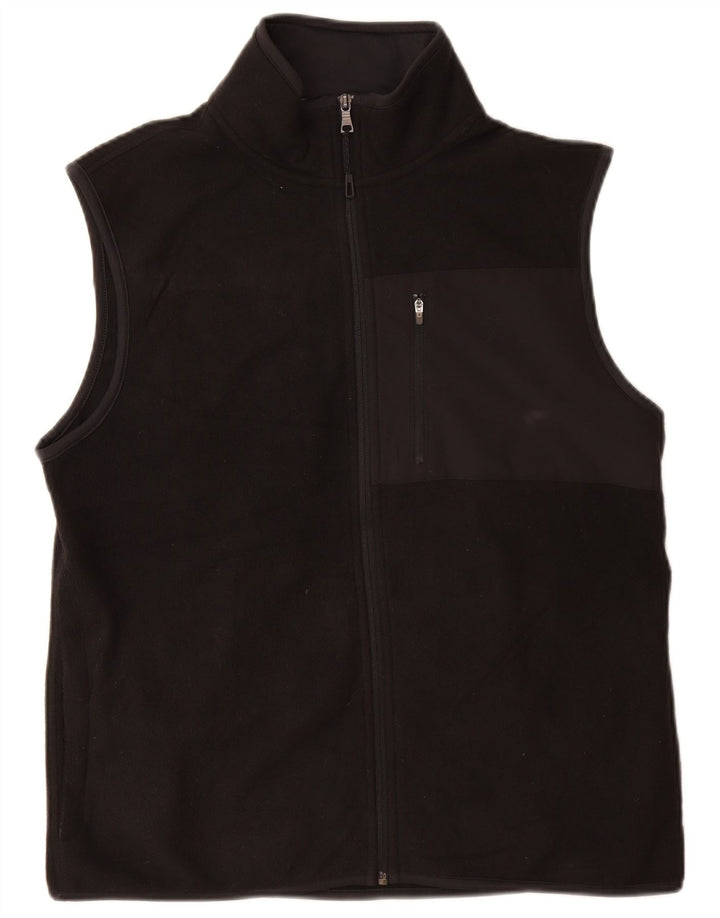 Colete de lã masculino Marks & Spencer UK 38 poliéster preto médio