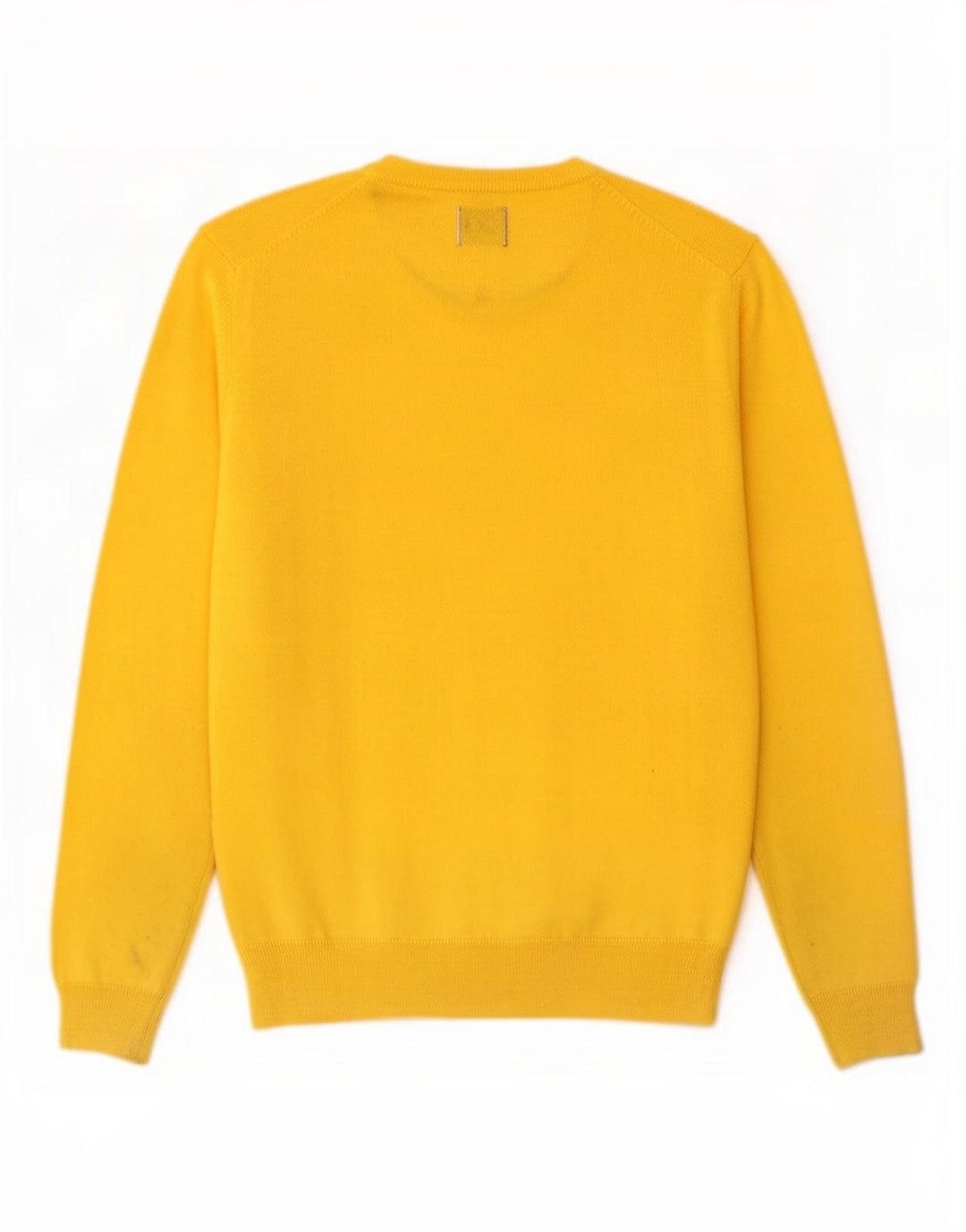 Suéter masculino Rifle com gola redonda e acrílico amarelo médio