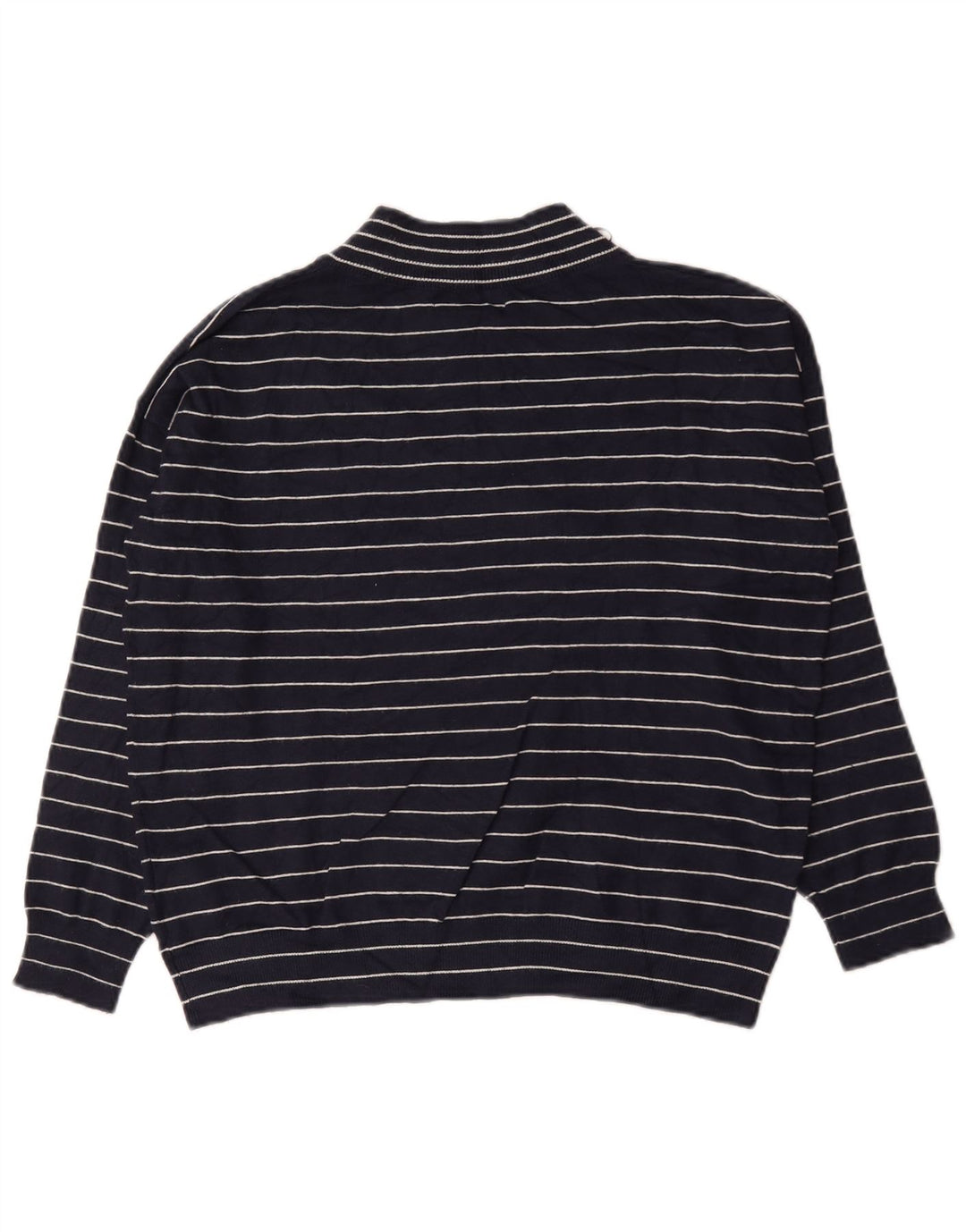 Suéter feminino Marks & Spencer com decote em V Reino Unido 10 pequeno azul marinho