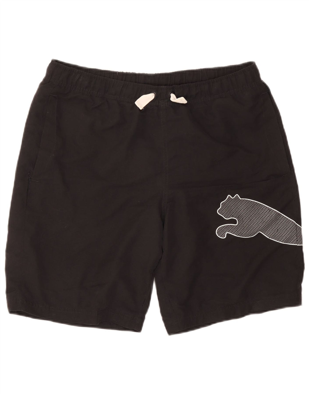 Puma Mens Graphic Sport Shorts Médio Preto