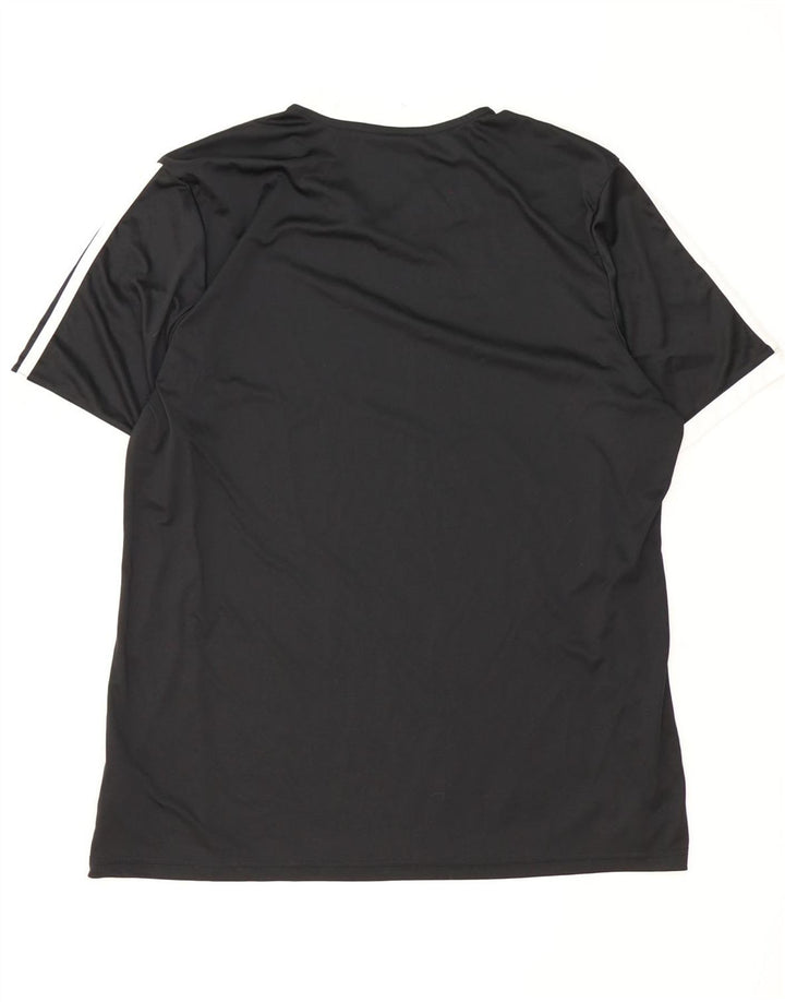 Adidas Mens Climalite Camiseta Top XL Preto Poliéster