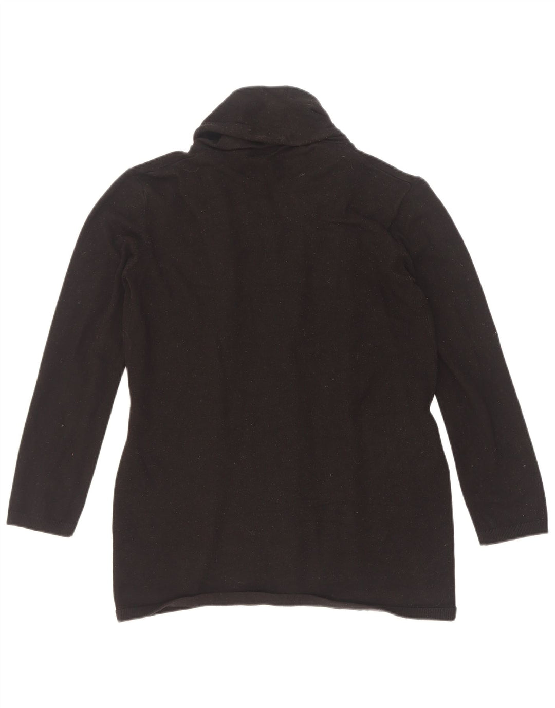 Suéter cardigã feminino Zara Reino Unido 12 viscose preta média