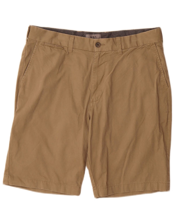 Shorts Chino Masculino Marks & Spencer Grande W34 Algodão Bege