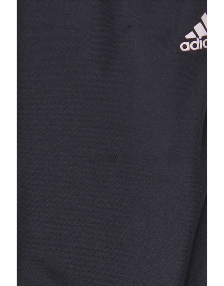 Calça de treino masculina Adidas grande poliéster azul marinho