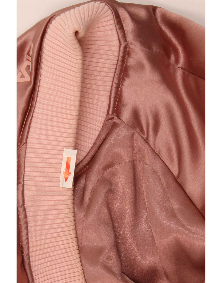 Jaqueta bomber feminina Fila Graphic Oversized UK 10 poliéster rosa pequeno