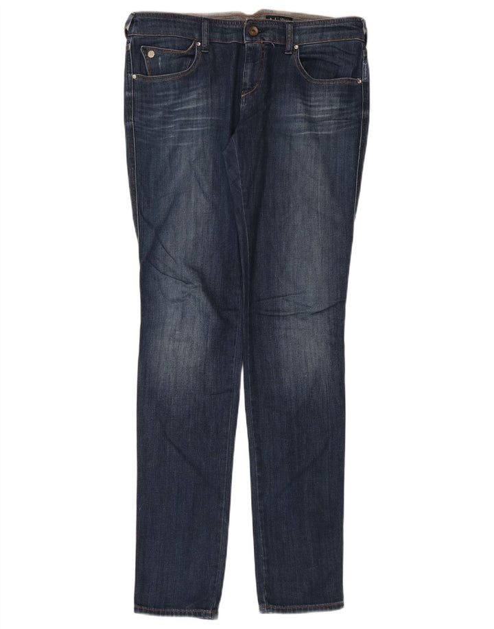 Calça jeans skinny feminina Armani W30 L34 azul marinho