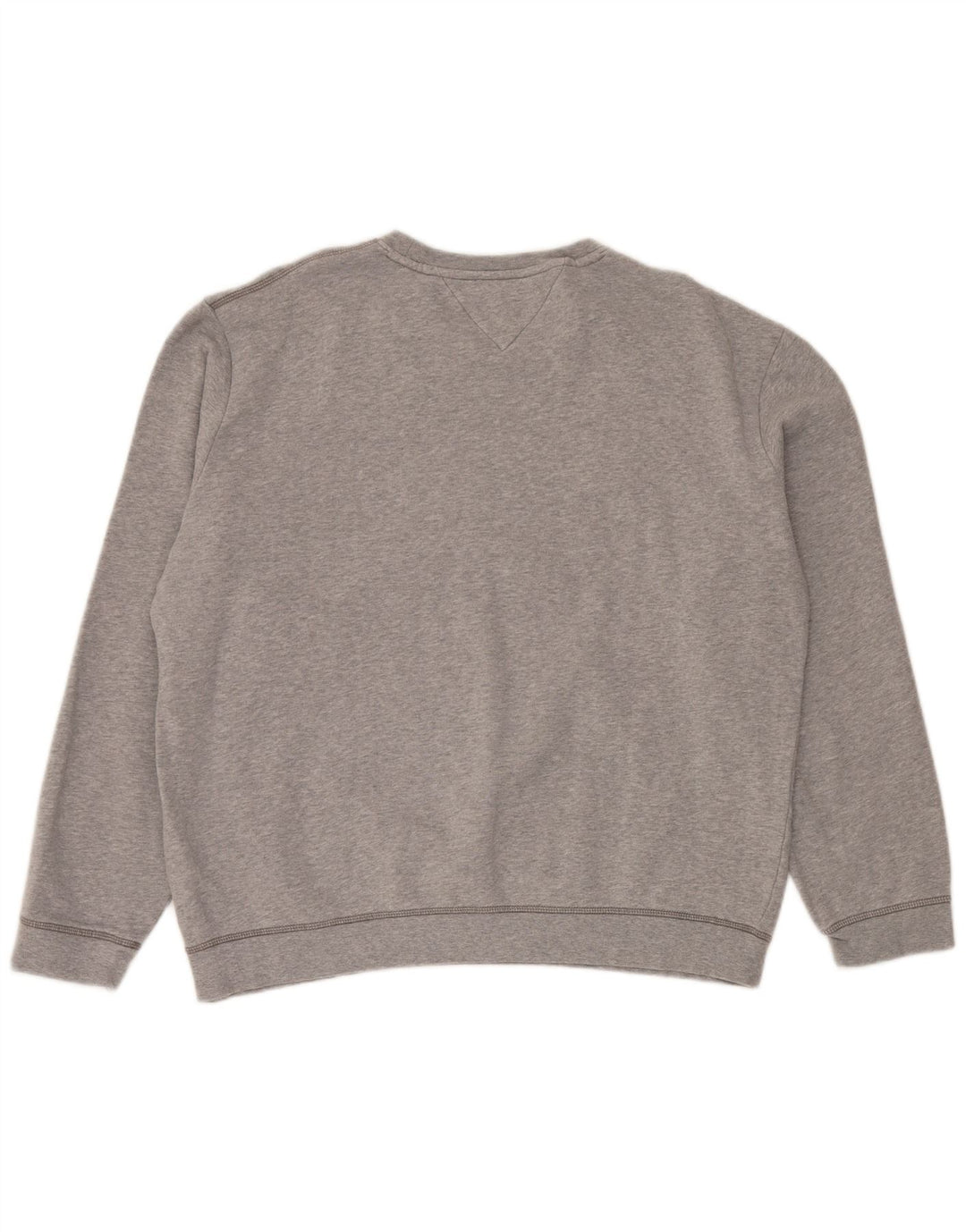 Tommy Hilfiger moletom gráfico masculino jumper 2XL cinza colorblock algodão