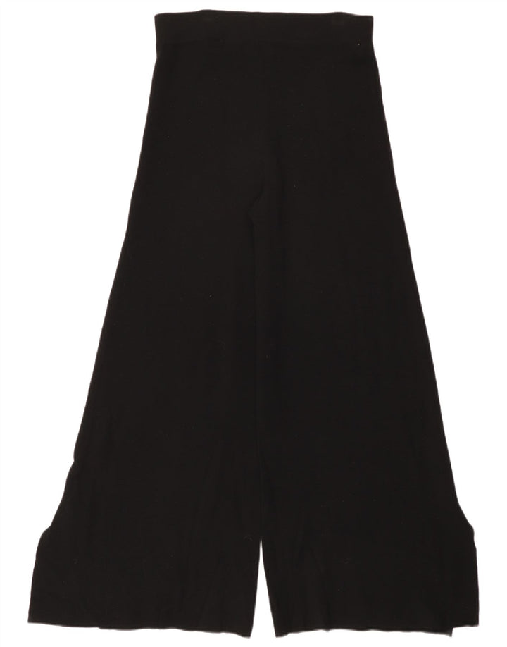 Calça feminina Zara Flare casual médio W28 L29 preta viscose