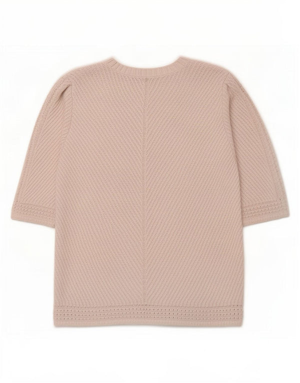 Suéter feminino Marks & Spencer com gola canoa UK 20 2XL branco
