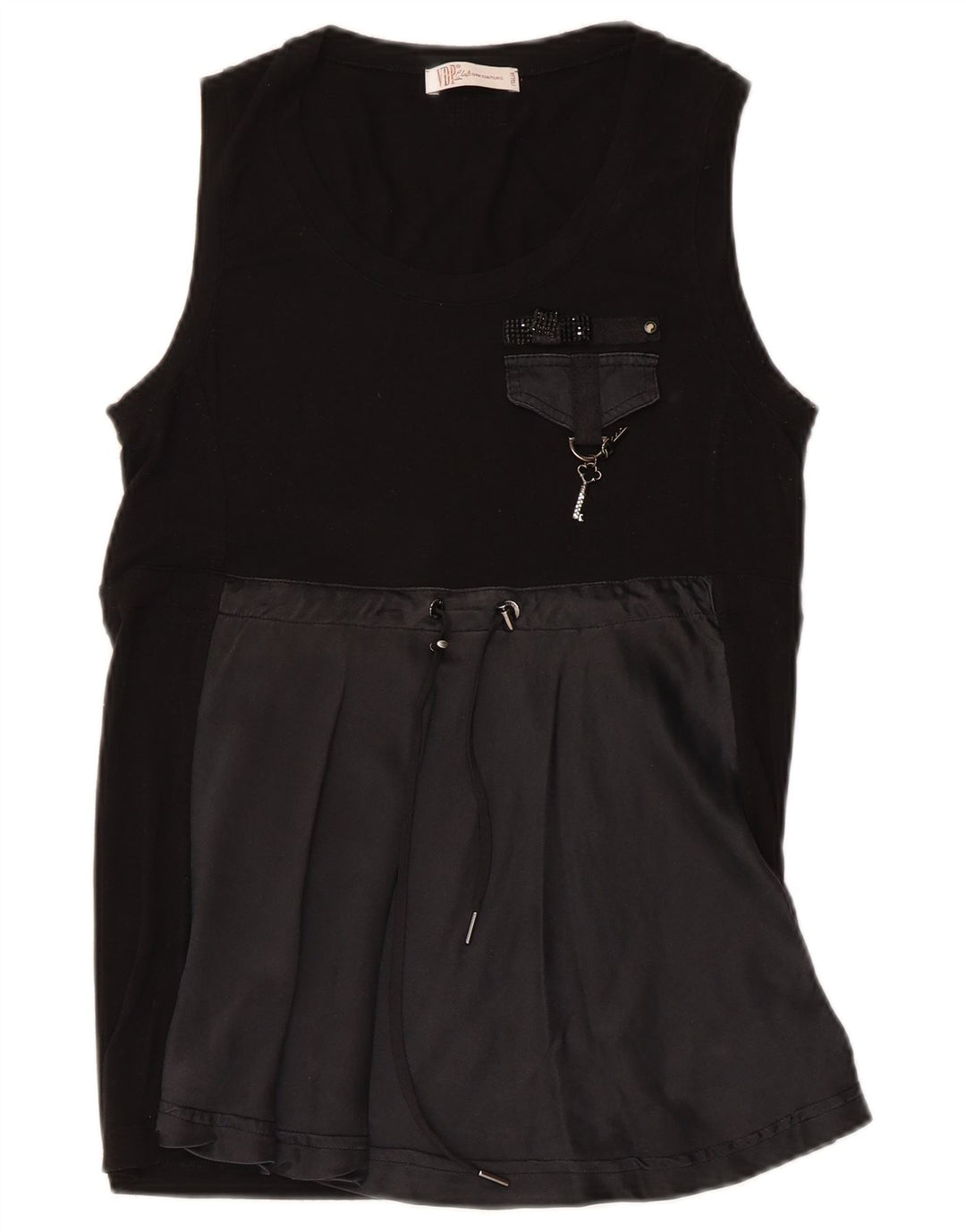 Blusa Feminina Sem Mangas Top IT 44 Médio Viscose Preta