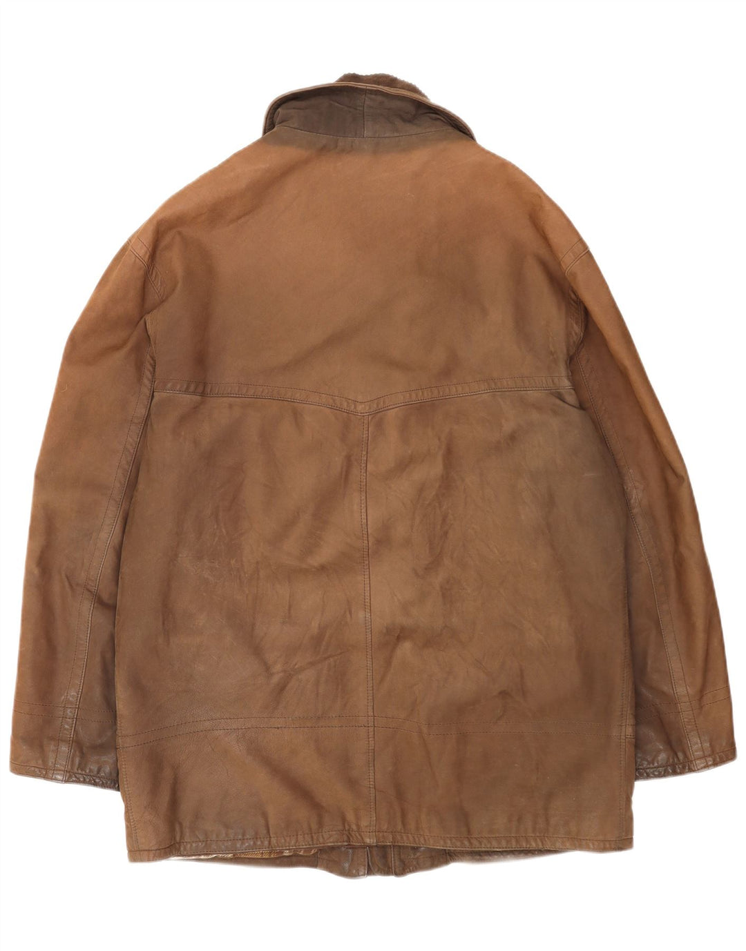 Jaqueta de couro masculina Conbipel IT 52 grande couro marrom