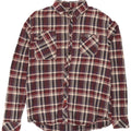 Camisa masculina de flanela SCOTCH & SODA grande xadrez cor de vinho