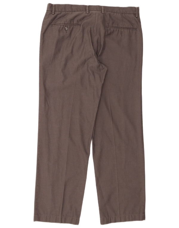 Calça jeans masculina Dockers reta W36 L31 algodão listrado cinza
