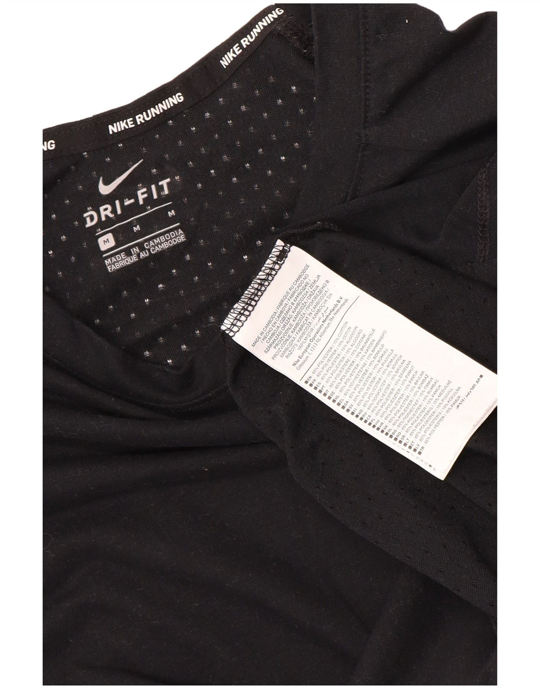 Camiseta Nike Masculina Dri Fit Top Médio Poliéster Preto