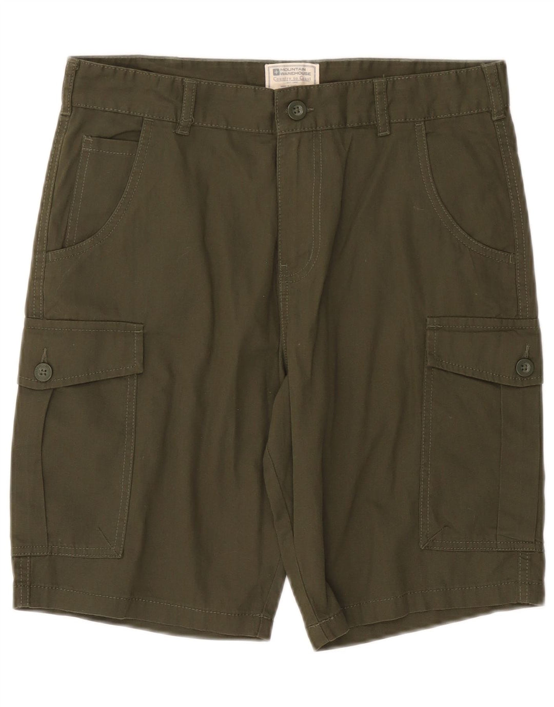 Shorts cargo masculino Mountain Warehouse W30 verde médio
