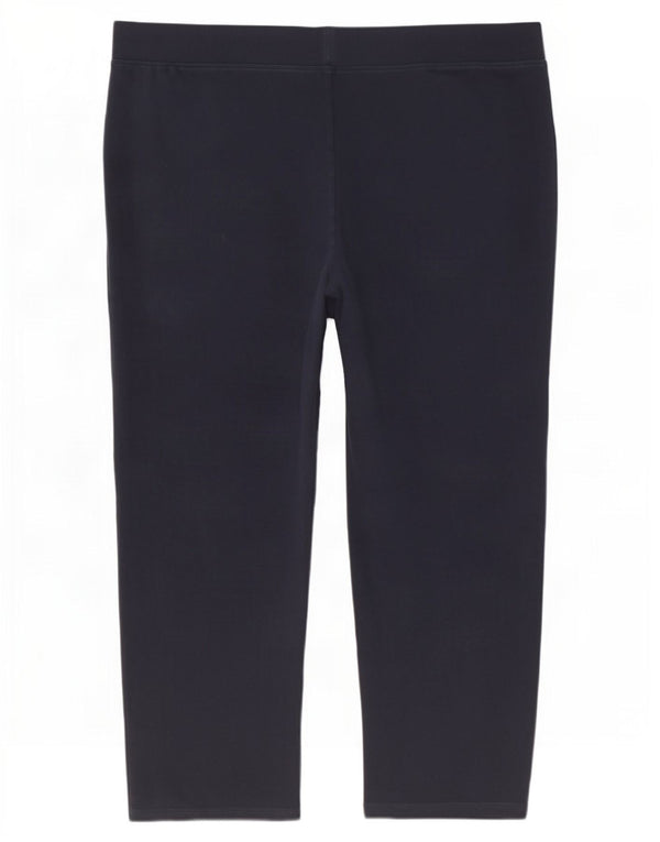 Calça de treino feminina Marks & Spencer Reino Unido 22 3XL algodão azul marinho