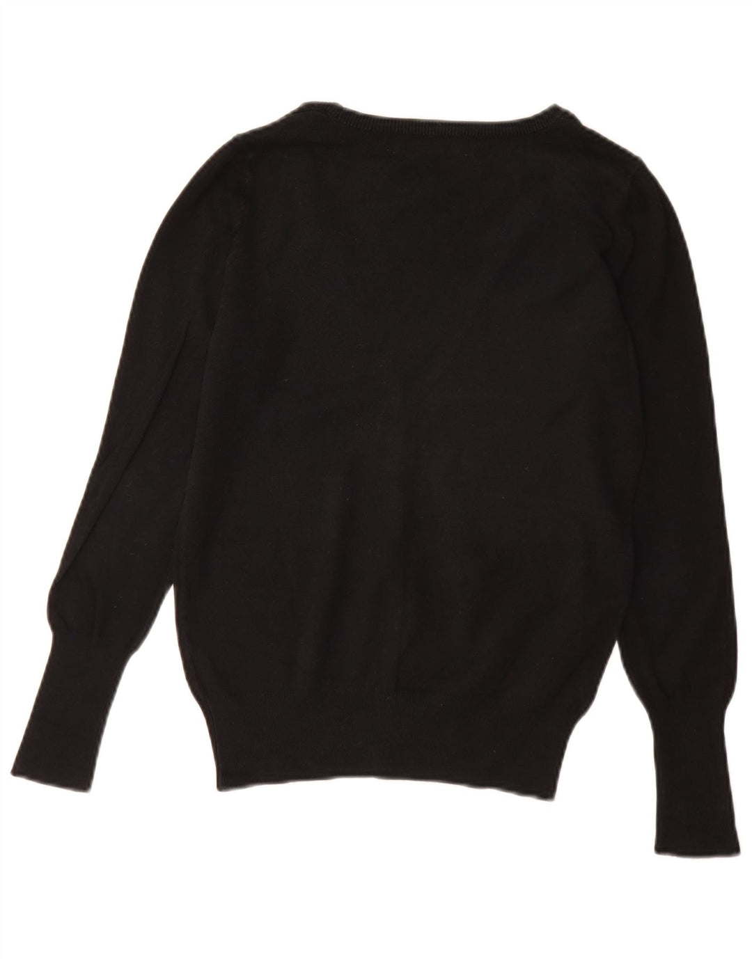 Suéter cardigã feminino Zara Reino Unido 12 algodão preto médio