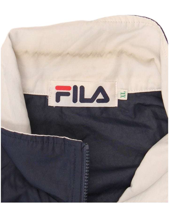 Jaqueta masculina Fila Tracksuit Top XL azul marinho colorblock