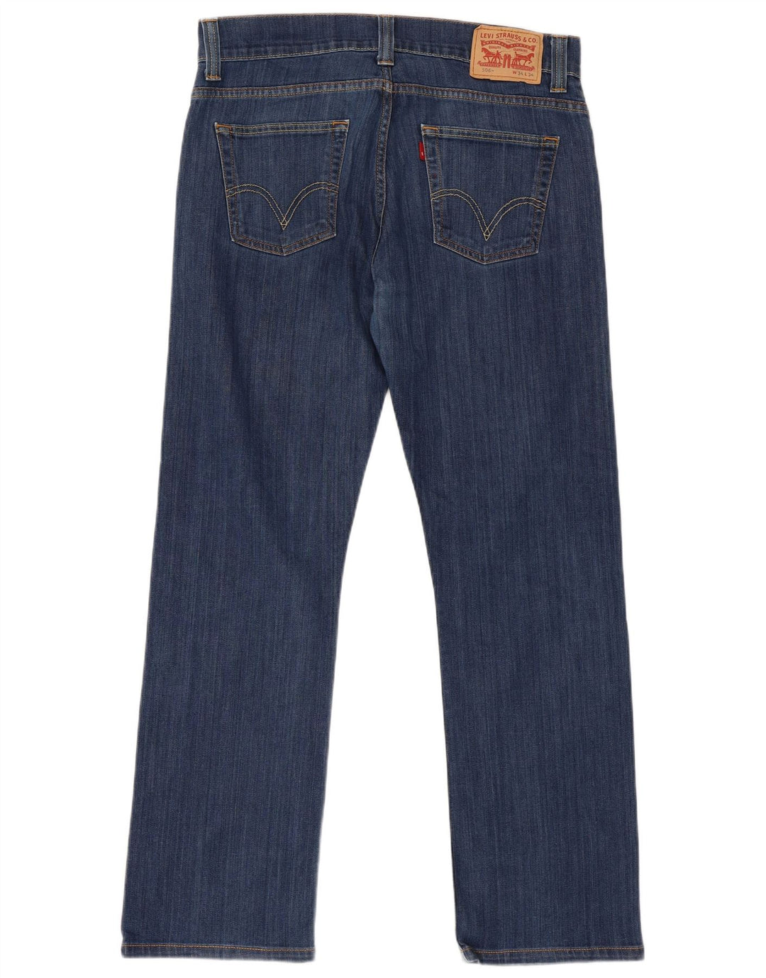 Levi's Masculino 506 Straight Jeans W34 L34 Azul Algodão
