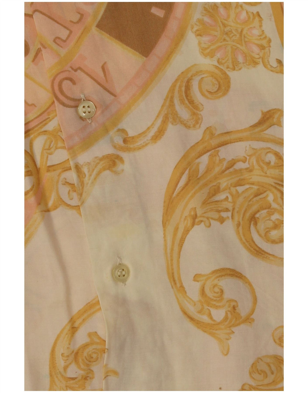 Imperial Camisa masculina gráfica de manga curta XL Bege
