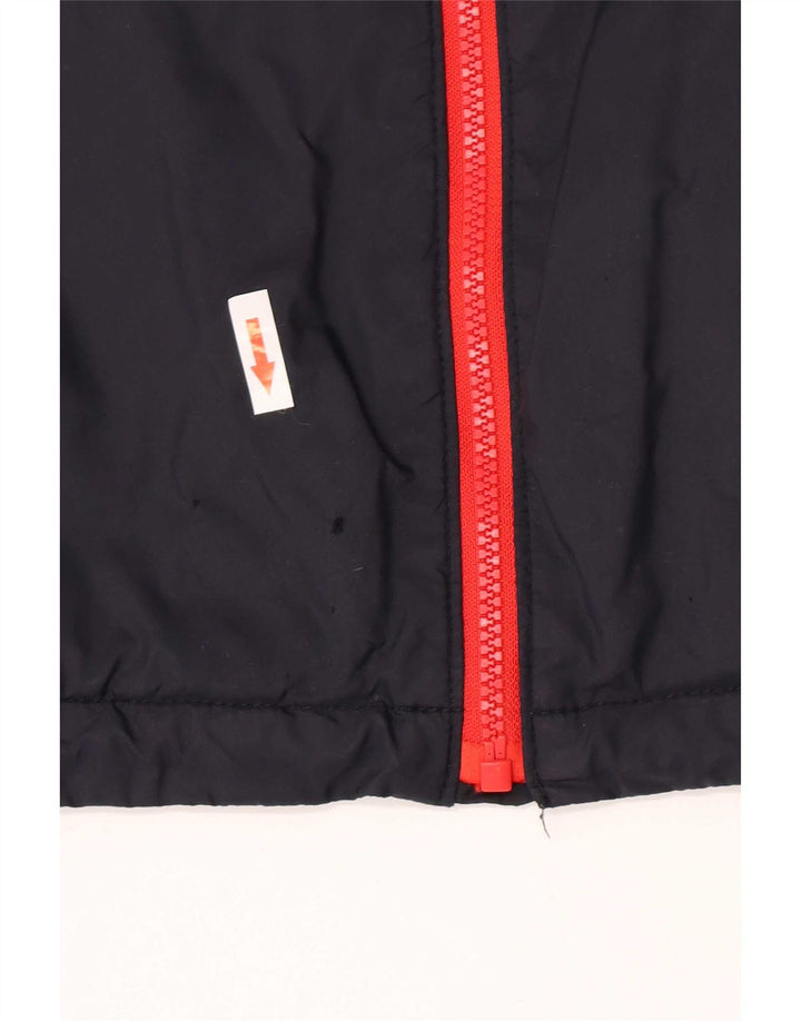 Jaqueta de chuva masculina Hollister UK 38 nylon azul marinho médio