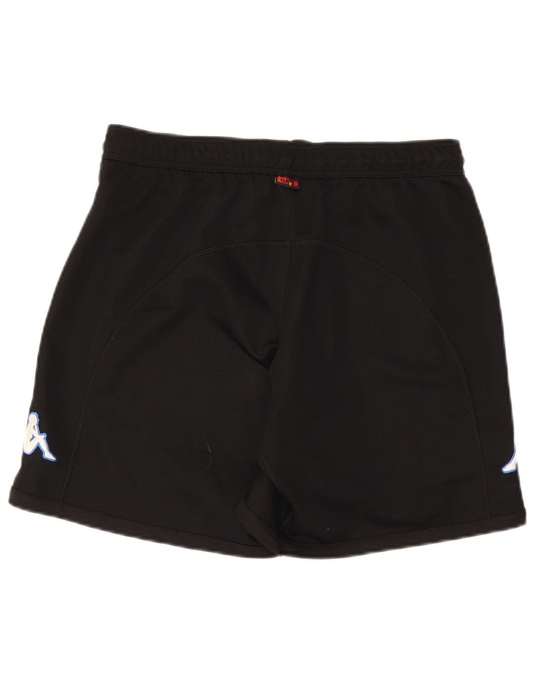 Kappa Mens Graphic Sport Shorts Médio Preto Poliéster
