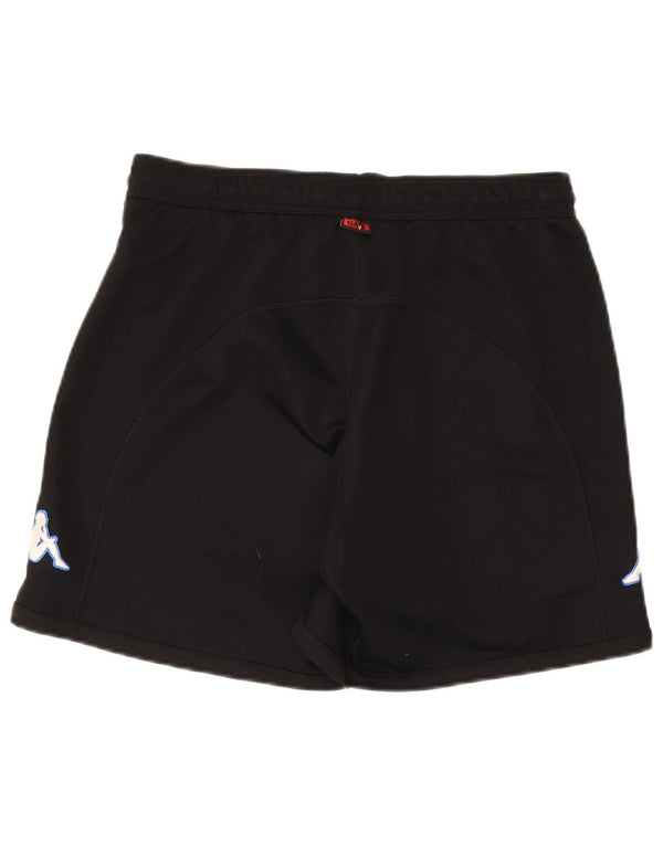 Kappa Mens Graphic Sport Shorts Médio Preto Poliéster