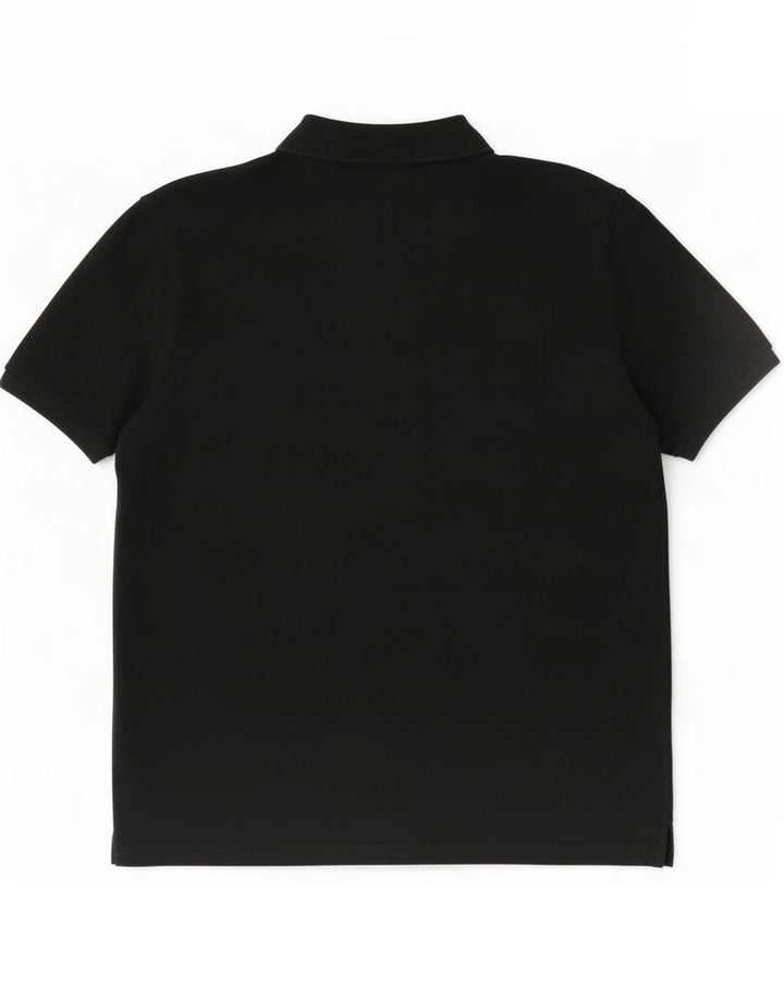 Camisa polo masculina Gant grande algodão preto