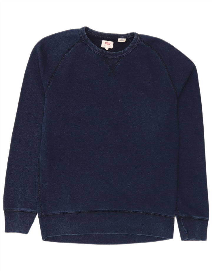 Moletom masculino Levi's Jumper pequeno algodão azul marinho