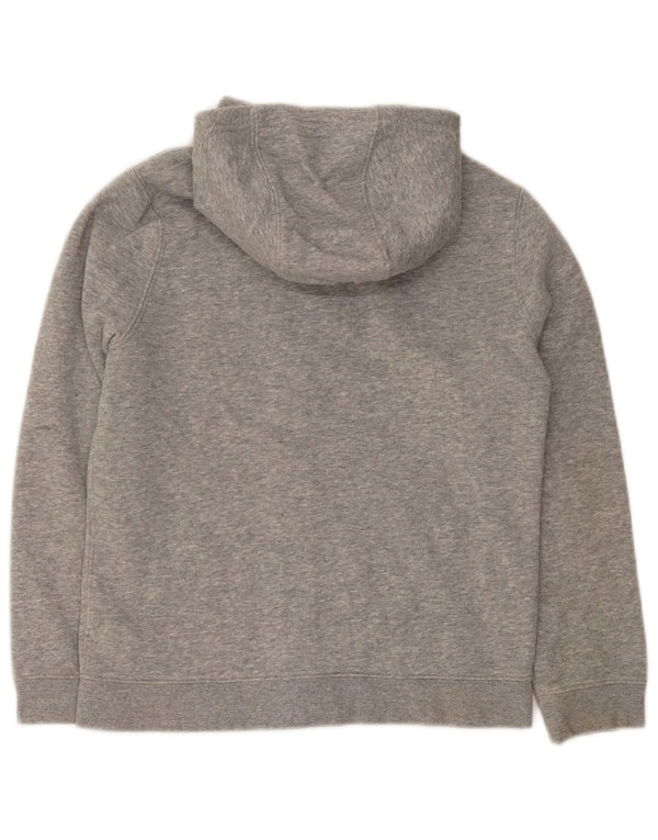 Suéter Nike Boys Zip com capuz 10-11 anos cinza médio algodão manchado