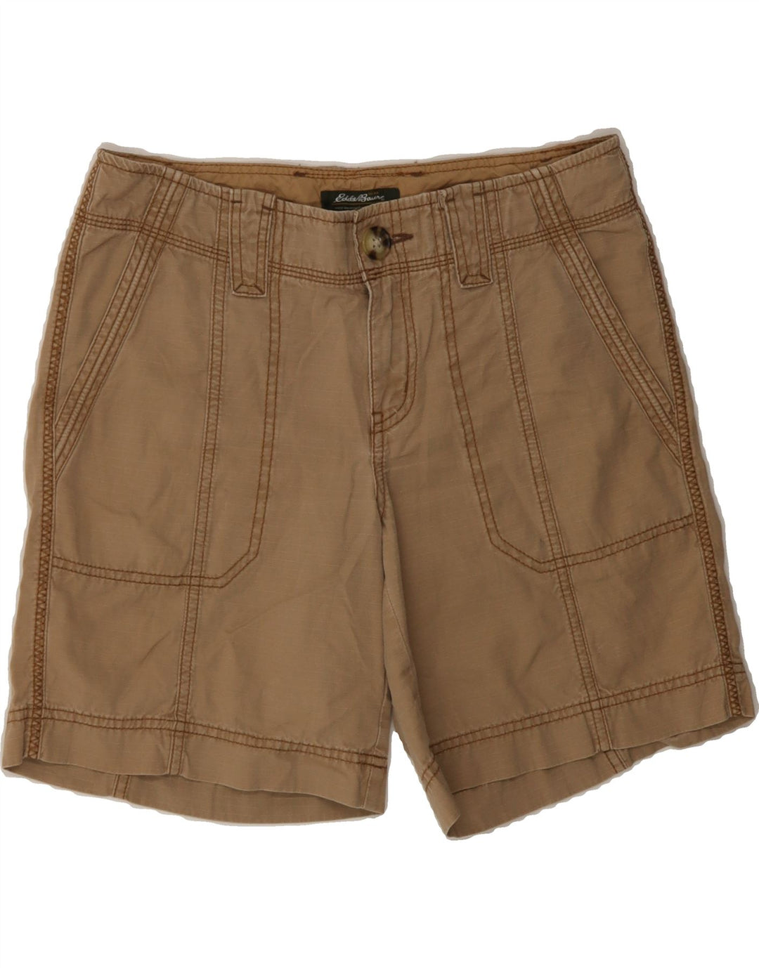 EDDIE BAUER Womens Chino Shorts US 4 Small W32 Brown Cotton Vintage Eddie Bauer and Second-Hand Eddie Bauer from Messina Hembry 