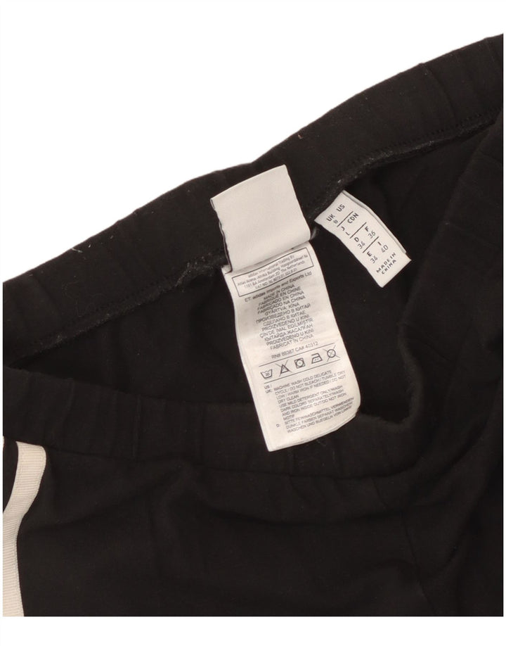 Leggings Adidas Femininas UK 8 Pequenas Algodão Preto