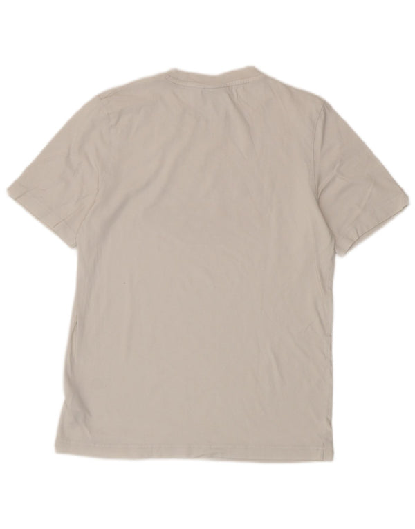 Adidas Mens Graphic T-Shirt Top Pequeno Algodão Branco