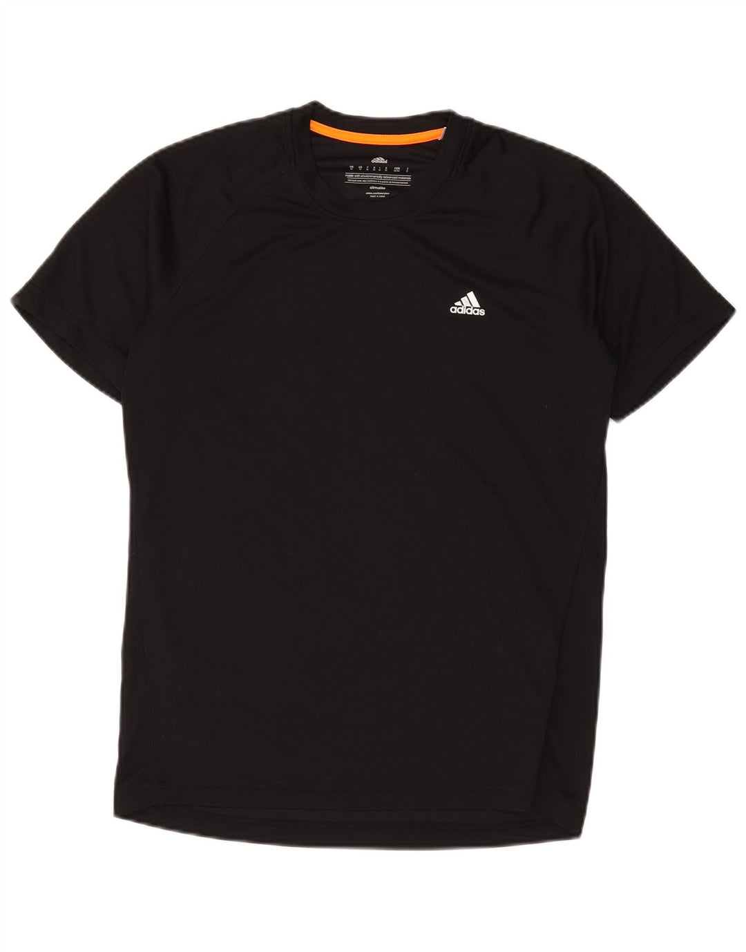 Adidas Mens Climalite Camiseta Top Médio Poliéster Preto