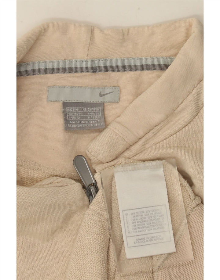 NIKE Mens Tracksuit Top Jacket UK 39/41 Médio Bege Algodão